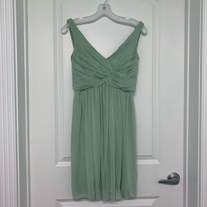 Sage Green scoop back dress